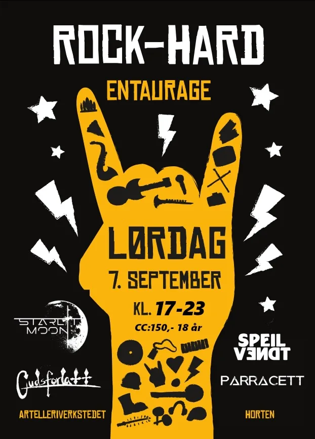 Rock-Hard Entourage – Starlit Moon, Parraccet, Gudsforlatt og Speilvendt i Artilleriverkstedet